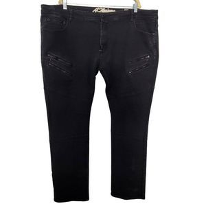A. Tiziano Men's Original Series No. 8 Black Slim Stretch Streetwear Jeans SZ 48